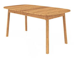 The Beds Natúr színű tölgyfa étkezőasztal 90x160 cm Twig - The Beds