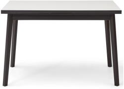 Hammel Furniture Fekete-fehér bővíthető étkezőasztal tölgyfa dekorral Hammel Single, 120 x 80 cm