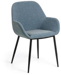 Kave Home Kék kárpitozott étkezőfotel Konna - Kave Home