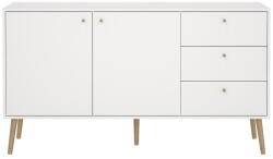 Tvilum Fehér alacsony komód 149x82 cm Bodo - Tvilum