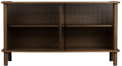 UMAGE Barna tölgyfa tálalószekrény tolóajtóval 135x73, 5x48 cm Italic - UMAGE