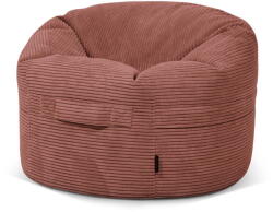 SLOWDOWN Téglavörös kordbársony gyerek babzsákfotel Roll 80 - SLOWDOWN
