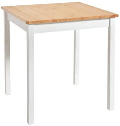 Bonami Essentials Sydney borovi fenyő étkezőasztal fehér konstrukcióval, 70 x 70 cm - Bonami Essentials