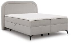 ROPEZ Világosszürke ágyneműtartós boxspring ágy 200x200 cm Ornes - Ropez