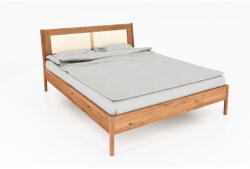 The Beds Tölgyfa franciaágy rattan ágytamlával 180x200 cm Pola - The Beds