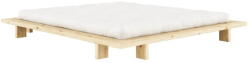 Karup Natúr színű borovi fenyő franciaágy ágyráccsal 180x200 cm Japan - Karup Design