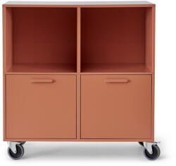 Hammel Furniture Keep by Hammel téglavörös gurulós komód