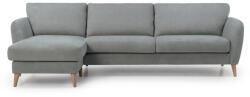 Scandic Oslo világosszürke sarokkanapé, bal oldali - Scandic