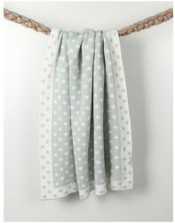 Homemania Decor Baby Baby Dots világoskék pamut gyerek takaró, 90 x 90 cm - Homemania Decor