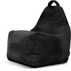 SLOWDOWN Fekete kordbársony babzsákfotel Play Amuse - SLOWDOWN