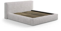 Micadoni Bézs kárpitozott ágyneműtartós franciaágy ágyráccsal 180x200 cm Simon Olivia - Micadoni