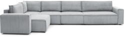 Bobochic Paris Világosszürke kordbársony sarokkanapé (bal oldali) Nihad modular - Bobochic Paris