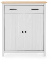 Marckeric Fehér borovi fenyő magas komód 90x110 cm Miranda - Marckeric