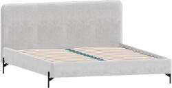 ROPEZ Világosszürke kárpitozott franciaágy ágyráccsal 180x200 cm Barker - Ropez