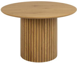 Actona Kerek étkezőasztal tölgyfa dekoros asztallappal ø 120 cm Yale - Actona
