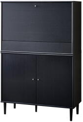 Hammel Furniture Fekete bortartó szekrény kőrisfa dekorral 89x136 cm Mistral - Hammel Furniture