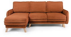 Bonami Selection Narancssárga kordbársony kinyitható sarokkanapé (variálható) Tori - Bonami Selection