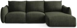 Makamii Zöld kinyitható sarokkanapé (jobb oldali-heverő résszel) Leila - Makamii