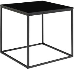 House Nordic Vita fekete tárolóasztal acél kerettel, 45 x 45 cm - House Nordic