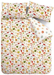 Catherine Lansfield Fehér-narancssárga egyszemélyes ágyneműhuzat 135x200 cm Autumn Pumpkins - Catherine Lansfield