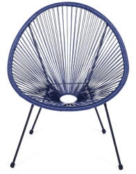 Bonami Kék fém-műanyag kerti fotel Avocado Comfort - Bonami Selection