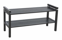 Rowico Home Fekete tölgyfa cipőtartó Confetti - Rowico