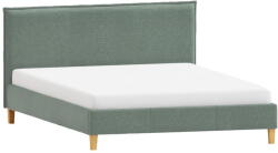 ROPEZ Zöld kárpitozott franciaágy ágyráccsal 200x200 cm Tina - Ropez