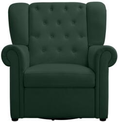 Støraa Zöld bársony chesterfield-hinta fotel Lillyse - Støraa