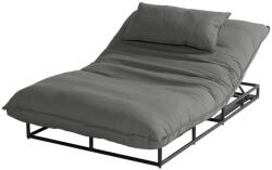 Hartman Sötétszürke fém-párnázott kerti napozóágy Emma - Hartman