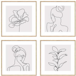 knor Kép szett 4 db-os 30x30 cm