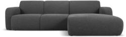 Micadoni Sötétszürke buklé sarokkanapé (jobb oldali) Molino - Micadoni Home - bonami - 603 490 Ft