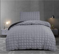 My House Fekete-szürke egyszemélyes krepp ágyneműhuzat 140x200 cm Naomi - My House