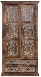 Støraa Barna mangófa ruhásszekrény 190x45 cm Maneesh - Støraa