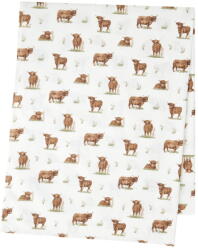 Catherine Lansfield Pamut asztalterítő 132x178 cm Angus Highland Cow - Catherine Lansfield