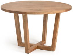 Kave Home Natúr színű akácfa kerek étkezőasztal ø 120 cm Nahla - Kave Home