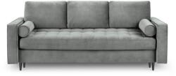 Milo Casa Santo világosszürke kinyitható bársonykanapé - Milo Casa