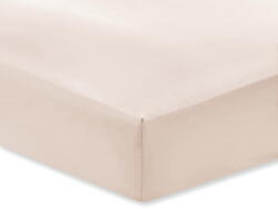 Bianca Classic bézs pamut-szatén lepedő, 135 x 190 cm - Bianca