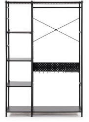 Kave Home Storn fekete fém ruhásszekrény, 120x182 cm - Kave Home