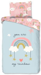 Good Morning Kék-rózsaszín egyszemélyes pamut gyerek ágyneműhuzat 140x200 cm Suus - Good Morning