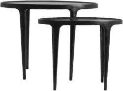 Light & Living Fém kerek tárolóasztal szett 2 db-os 33x70 cm Arica - Light & Living