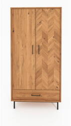 The Beds Natúr színű tölgyfa ruhásszekrény 97x196 cm Abies - The Beds