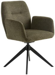 Unique Furniture Zöld kárpitozott karfás étkezőfotel Roxana - Unique Furniture