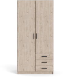 Tvilum Natúr színű ruhásszekrény tölgyfa dekorral 99x200 cm Sprint - Tvilum