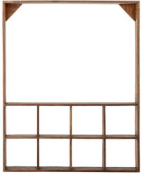 Bloomingville Natúr színű többszintes újrahasznosított fa fali polc 10 cm Marino - Bloomingville