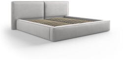 Cosmopolitan Design Világosszürke kárpitozott franciaágy tárolóhellyel, ágyráccsal 140x200 cm Arendal - Cosmopolitan Design