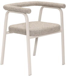 Hübsch Bézs kárpitozott karfás étkezőfotel szett 2 db-os Ecto - Hübsch