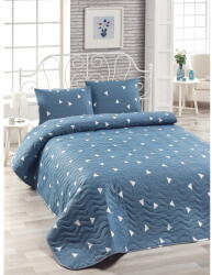 Mijolnir Lesso Duro kék ágytakaró és 2 db párnahuzat szett, 200 x 220 cm