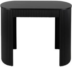 Leitmotiv Fekete fém konzolasztal 40x100 cm Estriado - Leitmotiv