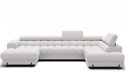 Eltap Krémszínű buklé kinyitható sarokkanapé (jobb oldali-U alakú) Feraria - ELTAP