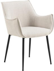 Actona Krémszínű kárpitozott étkezőfotel Bonita - Actona